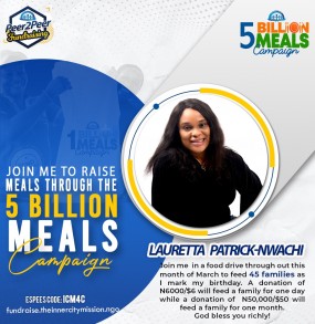 JOIN ME TO SPONSOR FOOD PARCEL TO 45 FAMILIES 