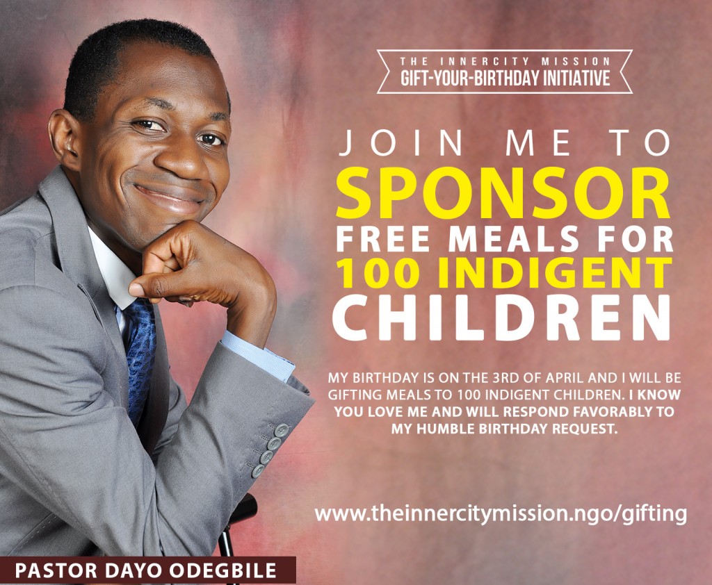 Join Me To Sponsor Free Meals For 100 Indigent Children