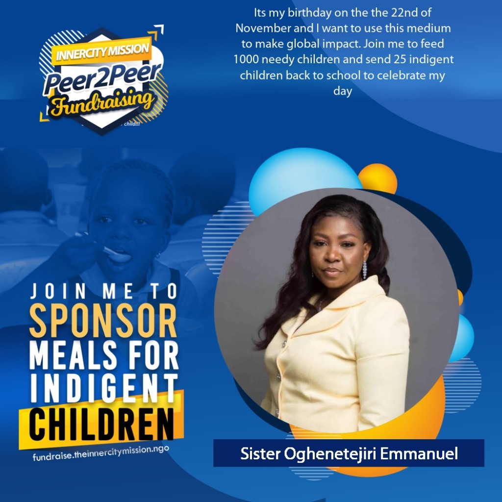 JOIN ME TO FEED 1000 CHILDREN AND SEND 25 OF THEM BACK TO SCHOOL